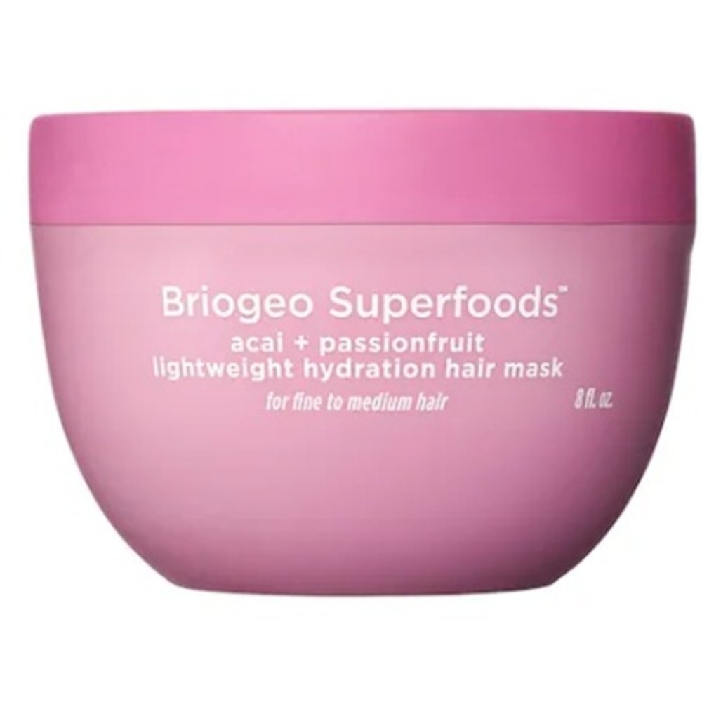 Briogeo Superfoods Acai + Passionfruit Lightweight Hydration Hair Mask 8oz NEW
